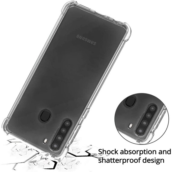 Samsung Galaxy A21 CaseUp Titan Crystal Şeffaf Kılıf 4